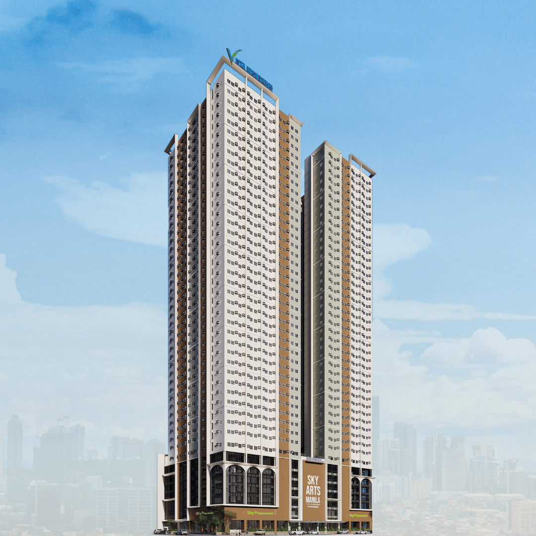 Condo for sale in Manila City, Sky Arts building perspective